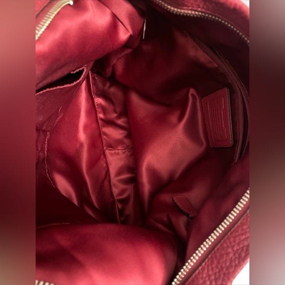 Coach Park Hobo bag Color Red wine F23293 - Picture 9 of 10